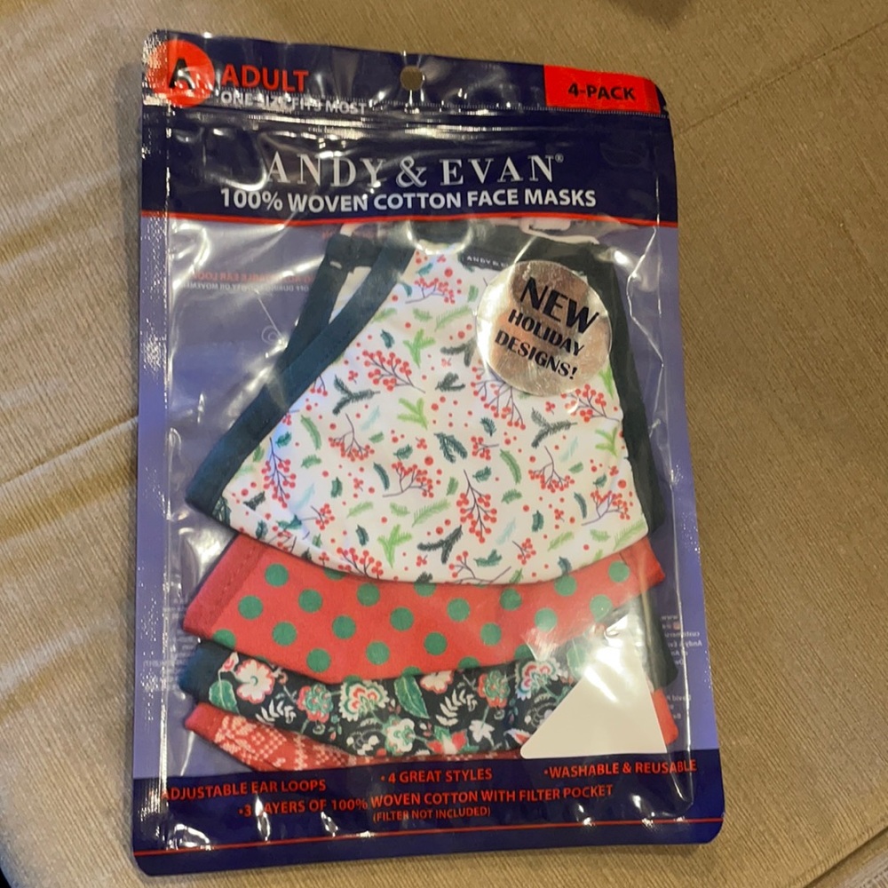 Andy and Evan Women’s cotton face masks